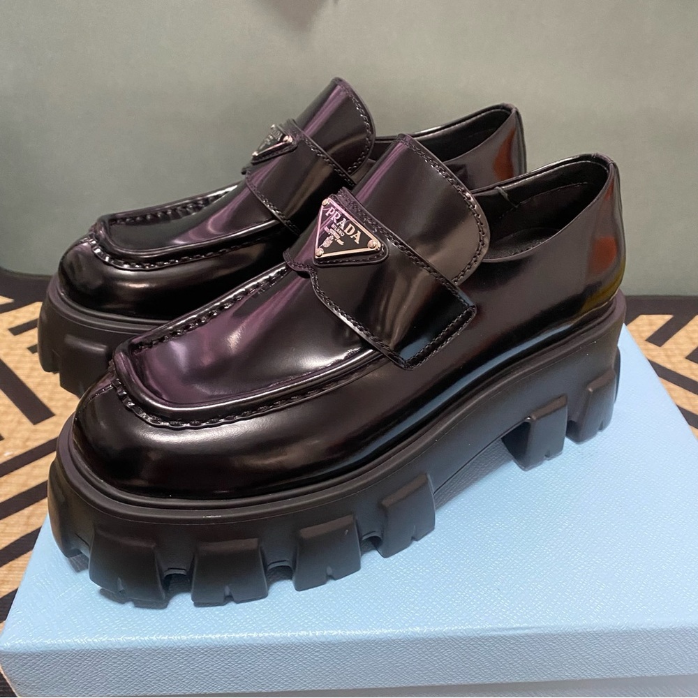 Prada Women's brown Loafers - Picture 2 of 4